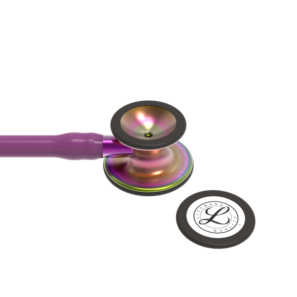 Stetoscop 3M Littmann Cardiology IV Plum capsula curcubeu reflexie violet 6205 - capsula + diafragma